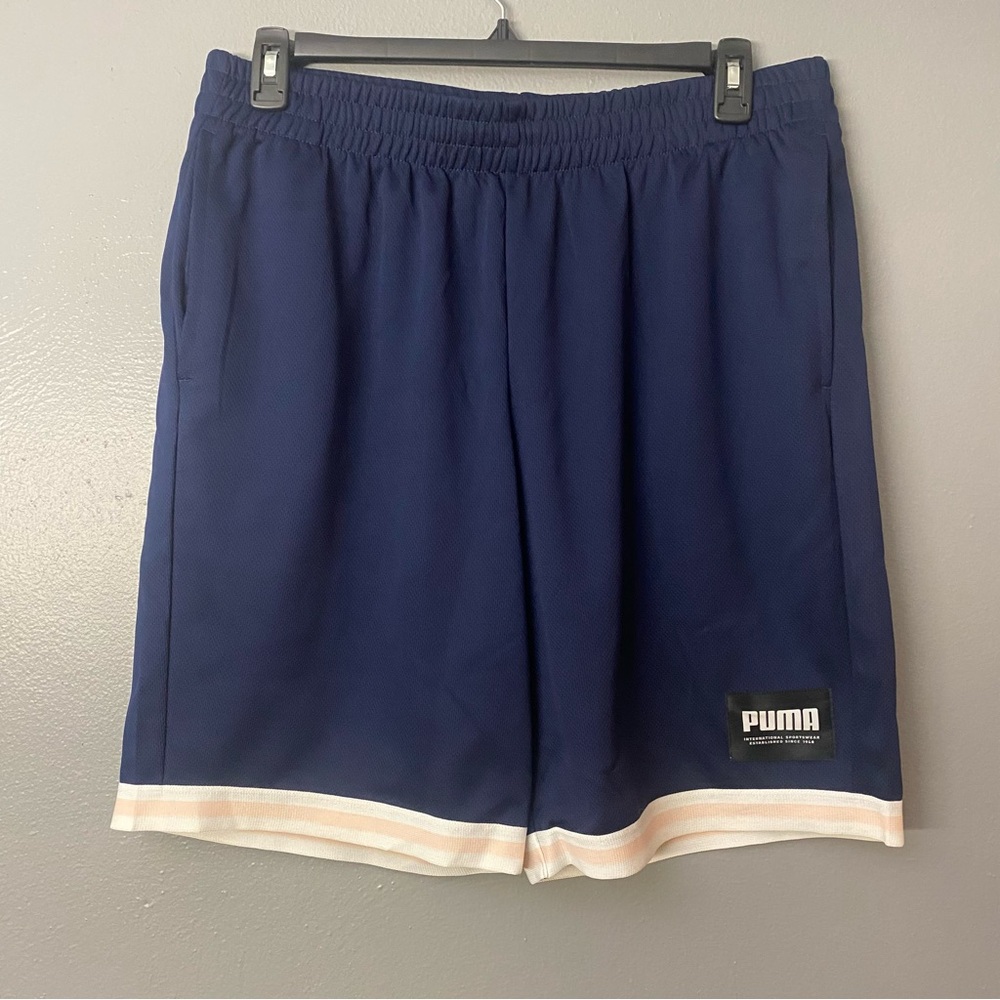 Puma Basketball Shorts - Navy & Pink